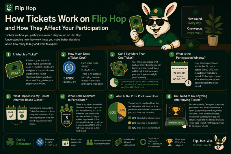 How Tickets Work on Flip Hop and How They Affect Your Participation