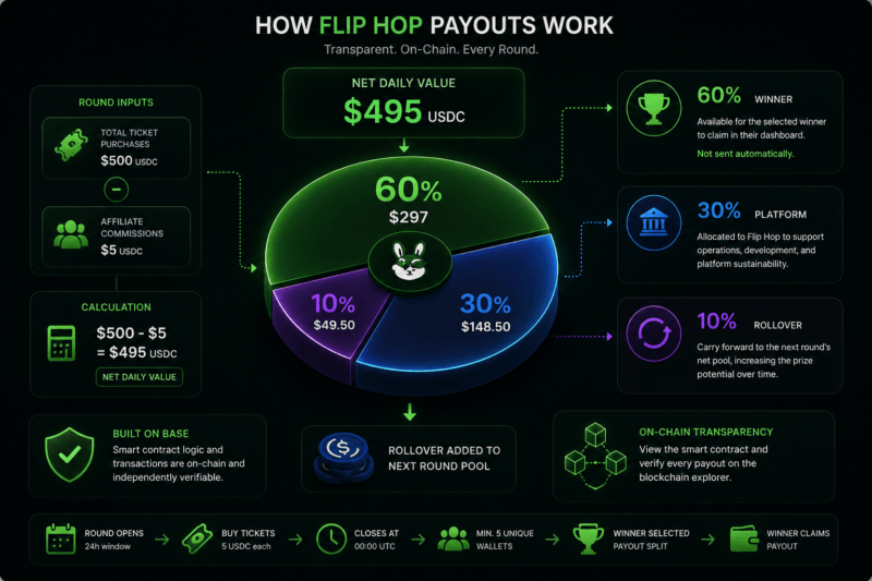 How the Flip Hop Payout Structure Works: 60%, 30% and 10% Explained