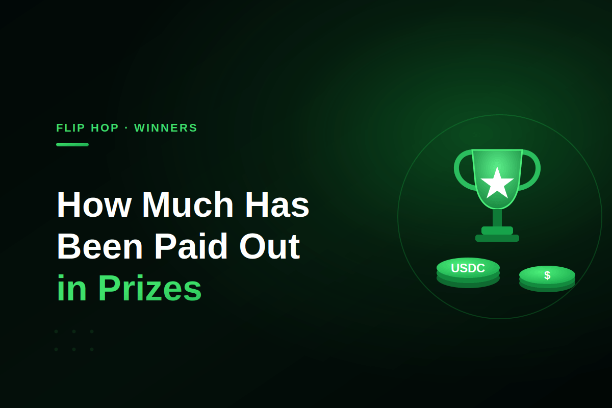How Much Has Already Been Distributed in Prizes on Flip Hop